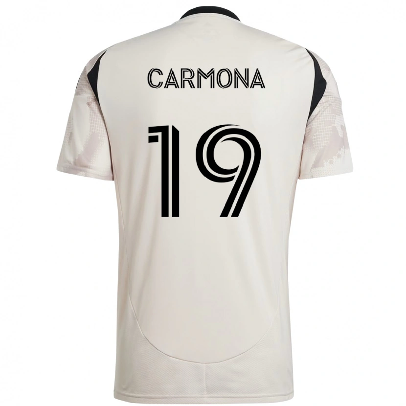 Danxen Dzieci Wikelman Carmona #19 Czerwony Czarny Wyjazdowa Koszulka 2025/26 Koszulki Klubowe