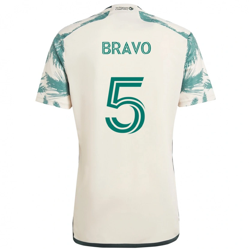 Danxen Dzieci Claudio Bravo #5 Czarny Brązowy Wyjazdowa Koszulka 2025/26 Koszulki Klubowe