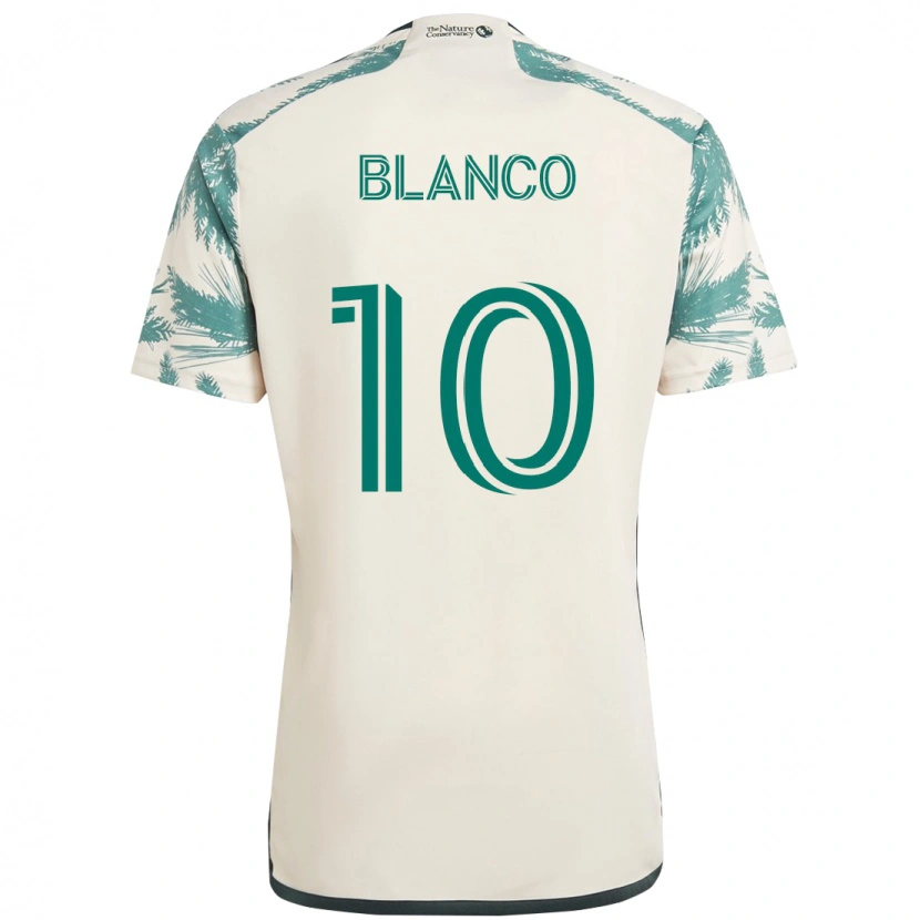 Danxen Dzieci Sebastián Blanco #10 Czarny Brązowy Wyjazdowa Koszulka 2025/26 Koszulki Klubowe