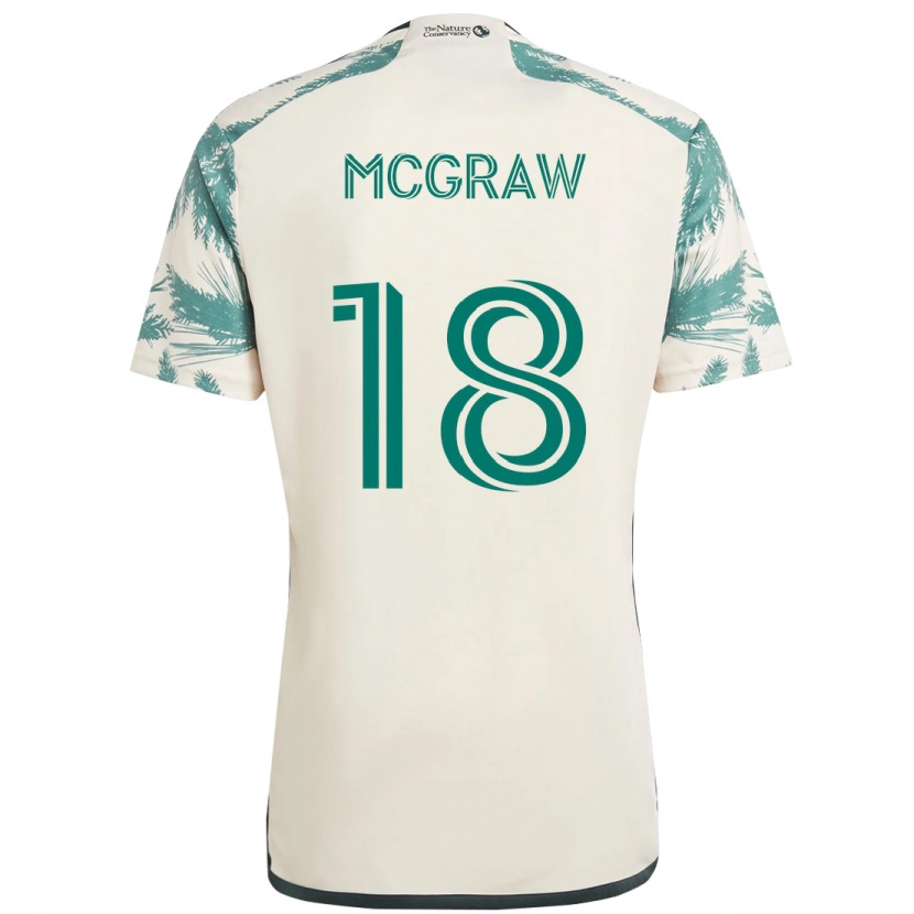 Danxen Dzieci Zac Mcgraw #18 Czarny Brązowy Wyjazdowa Koszulka 2025/26 Koszulki Klubowe