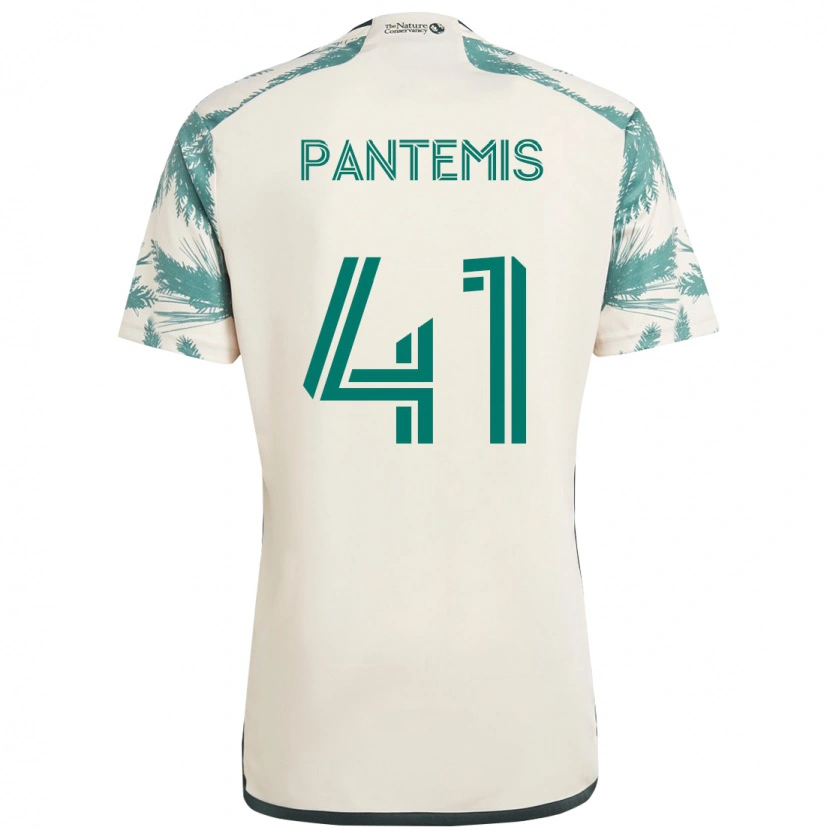 Danxen Dzieci James Pantemis #41 Czarny Brązowy Wyjazdowa Koszulka 2025/26 Koszulki Klubowe