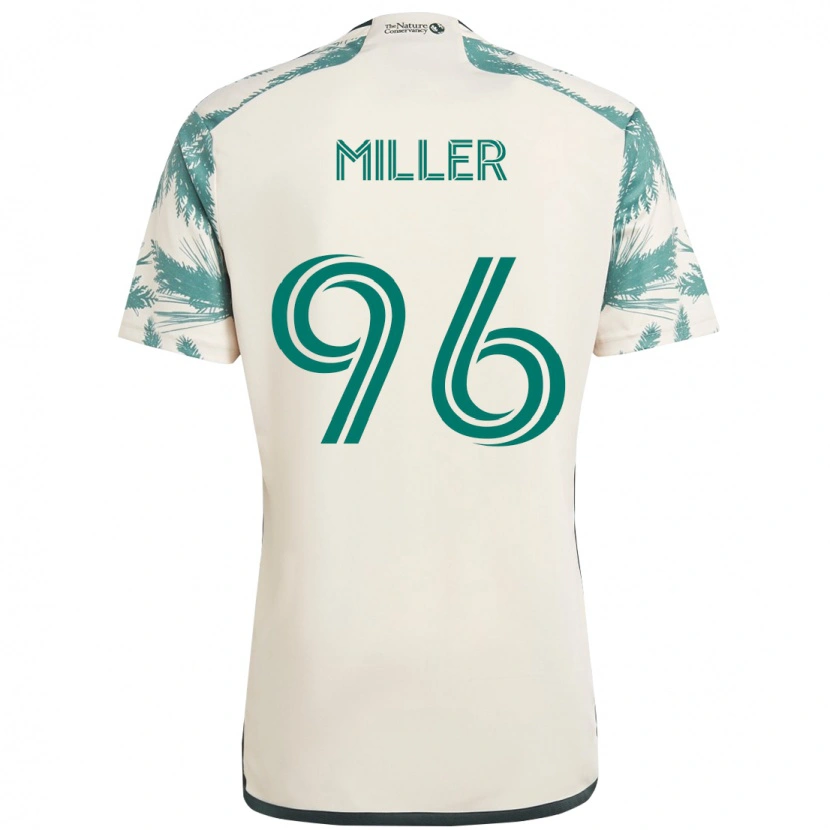 Danxen Dzieci Carver Miller #96 Czarny Brązowy Wyjazdowa Koszulka 2025/26 Koszulki Klubowe