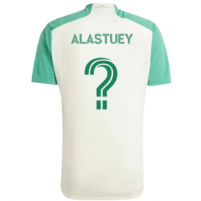 Danxen Dzieci Jorge Alastuey #0 Zielony Czarny Wyjazdowa Koszulka 2025/26 Koszulki Klubowe