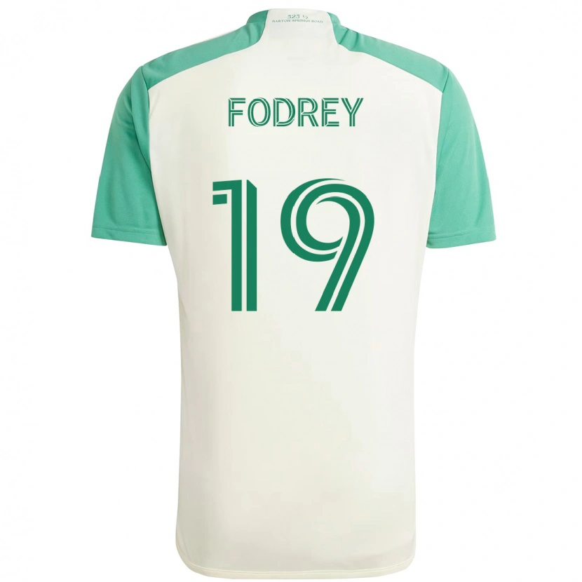 Danxen Dzieci Cj Fodrey #19 Zielony Czarny Wyjazdowa Koszulka 2025/26 Koszulki Klubowe