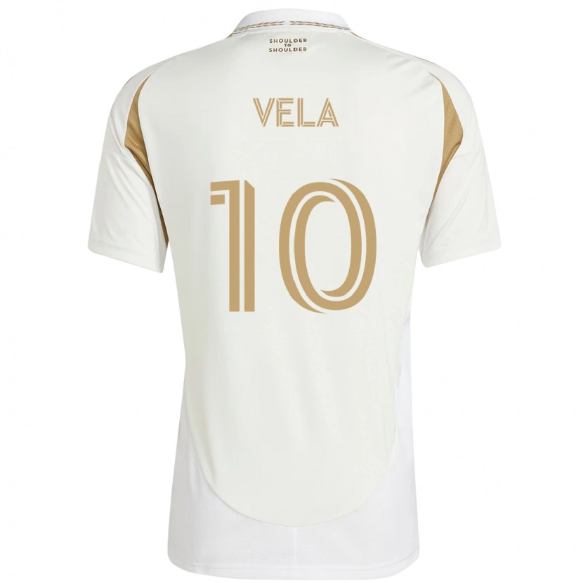 Danxen Dzieci Carlos Vela #10 Czarny Brązowy Wyjazdowa Koszulka 2025/26 Koszulki Klubowe