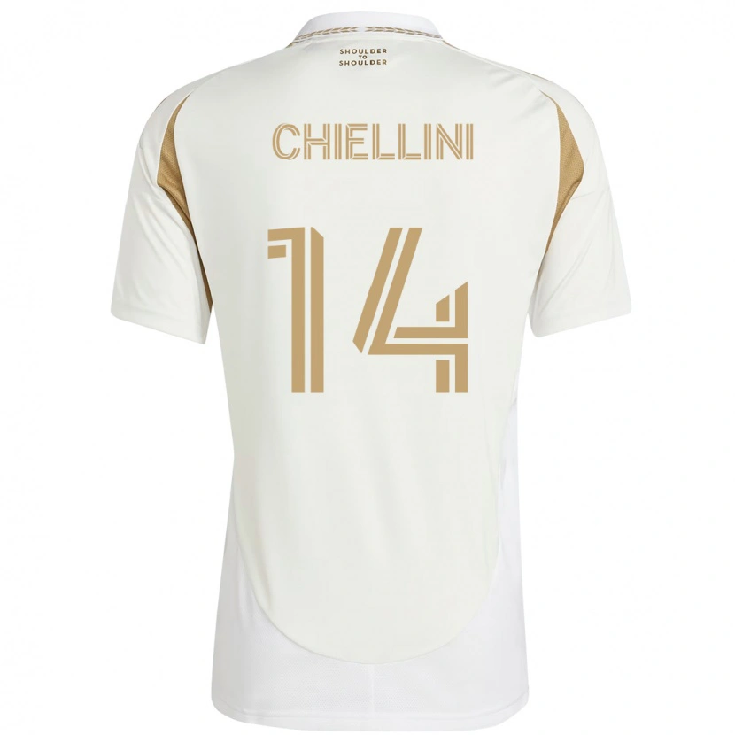 Danxen Dzieci Giorgio Chiellini #14 Czarny Brązowy Wyjazdowa Koszulka 2025/26 Koszulki Klubowe