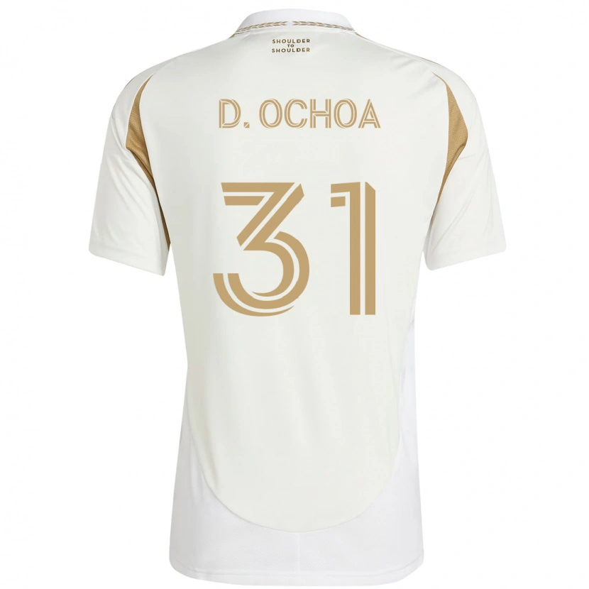 Danxen Dzieci David Ochoa #31 Czarny Brązowy Wyjazdowa Koszulka 2025/26 Koszulki Klubowe