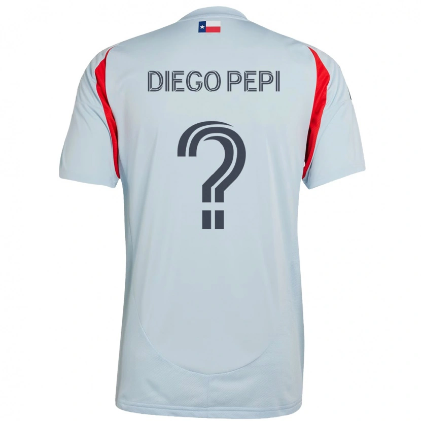Danxen Dzieci Diego Pepi #0 Czerwony Granatowy Wyjazdowa Koszulka 2025/26 Koszulki Klubowe