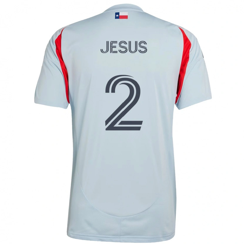 Danxen Dzieci Geovane Jesus #2 Czerwony Granatowy Wyjazdowa Koszulka 2025/26 Koszulki Klubowe