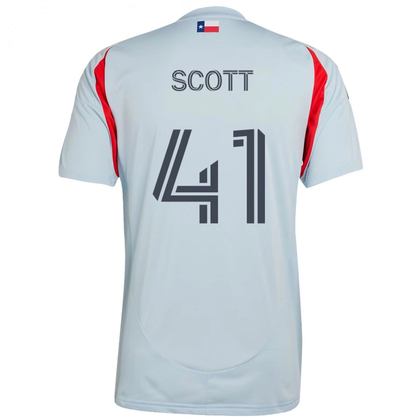 Danxen Dzieci Tarik Scott #41 Czerwony Granatowy Wyjazdowa Koszulka 2025/26 Koszulki Klubowe
