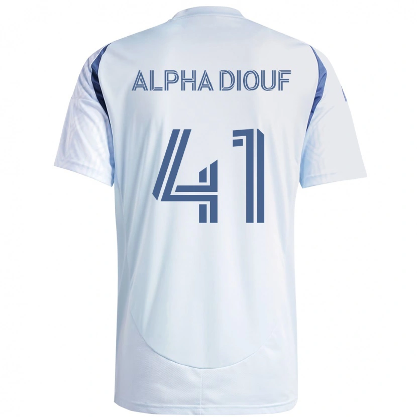 Danxen Dzieci Jean Alpha Diouf #41 Jasne Błękitne Niebieski Wyjazdowa Koszulka 2025/26 Koszulki Klubowe