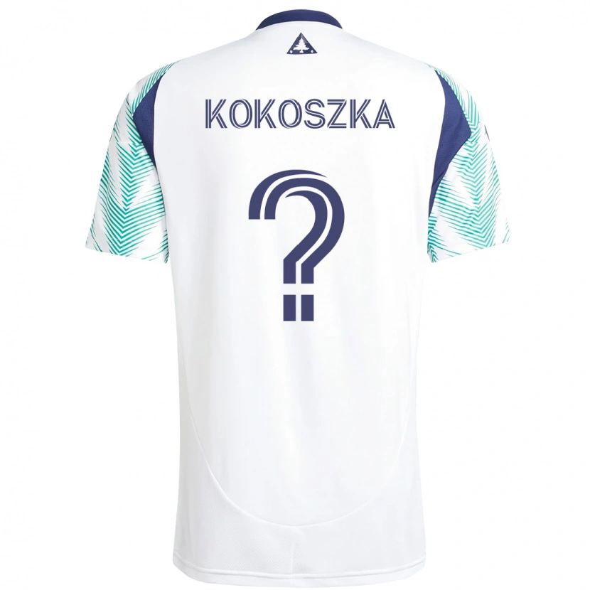 Danxen Dzieci Ayden Kokoszka #0 Niebieski Czerwony Wyjazdowa Koszulka 2025/26 Koszulki Klubowe