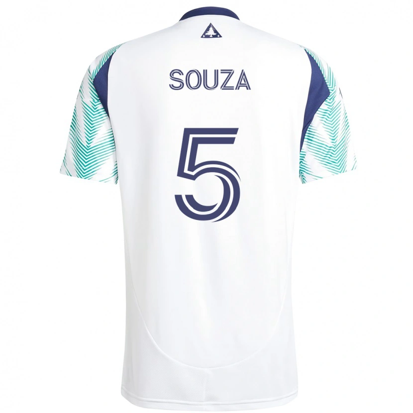 Danxen Dzieci Victor Souza #5 Niebieski Czerwony Wyjazdowa Koszulka 2025/26 Koszulki Klubowe