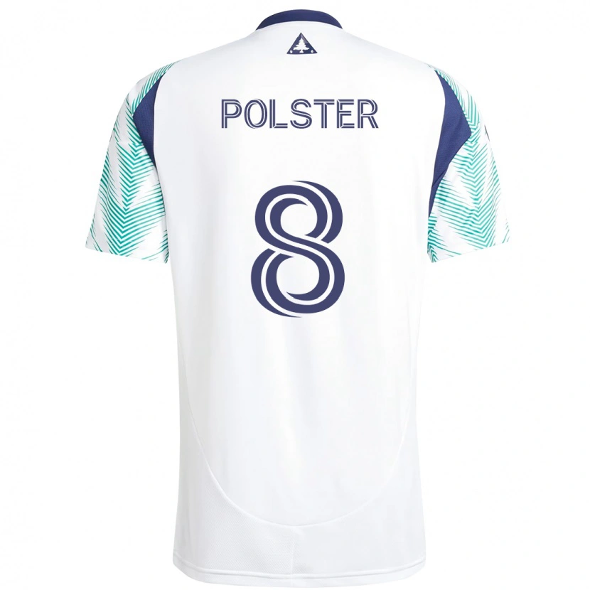 Danxen Dzieci Matt Polster #8 Niebieski Czerwony Wyjazdowa Koszulka 2025/26 Koszulki Klubowe