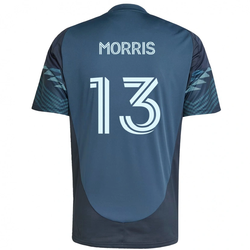 Danxen Dzieci Jordan Morris #13 Zielony Biały Wyjazdowa Koszulka 2025/26 Koszulki Klubowe