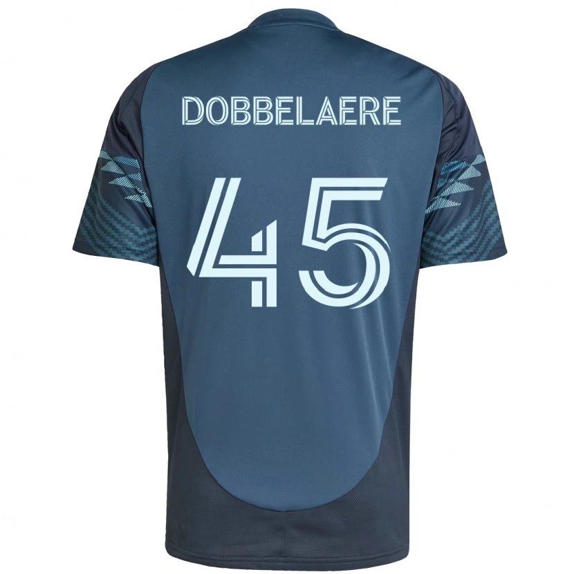 Danxen Dzieci Ethan Dobbelaere #45 Jasnoniebieski Wyjazdowa Koszulka 2025/26 Koszulki Klubowe