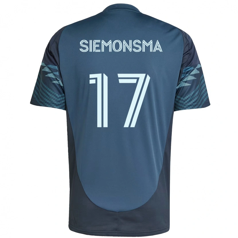 Danxen Dzieci Sianna Siemonsma #17 Zielony Biały Wyjazdowa Koszulka 2025/26 Koszulki Klubowe