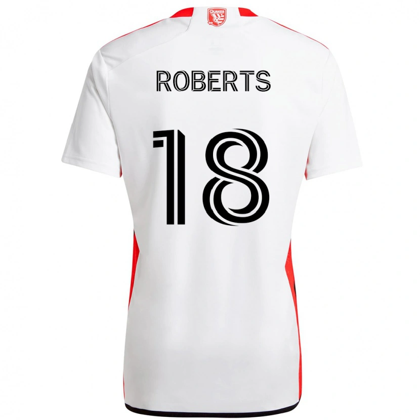 Danxen Dzieci Reid Roberts #18 Czarny Ciemnoniebieski Wyjazdowa Koszulka 2025/26 Koszulki Klubowe