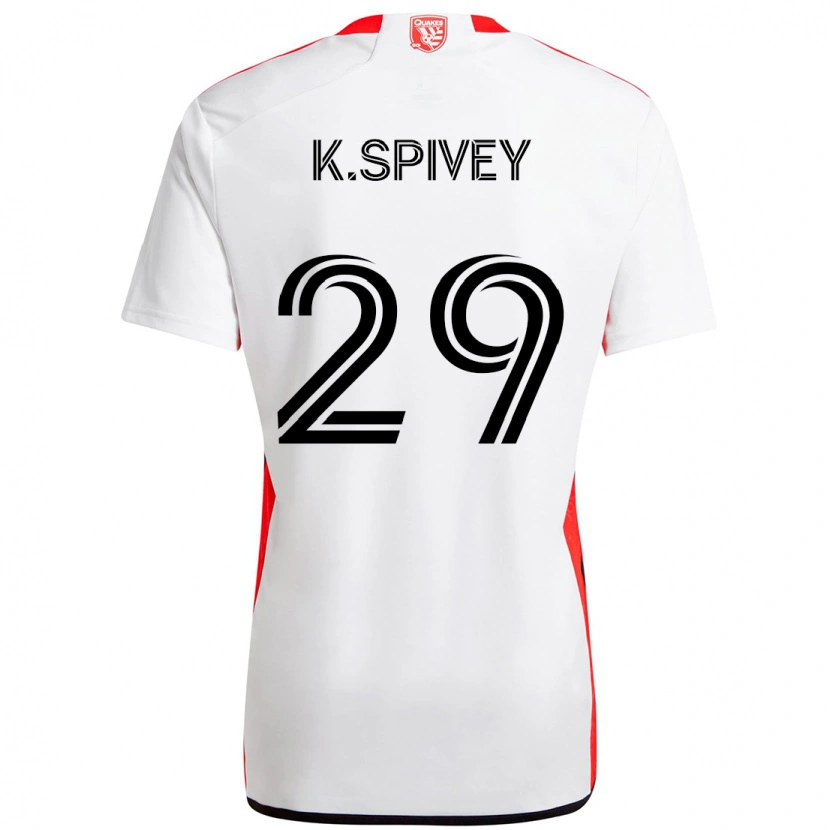 Danxen Dzieci Kaedren Spivey #29 Czarny Ciemnoniebieski Wyjazdowa Koszulka 2025/26 Koszulki Klubowe