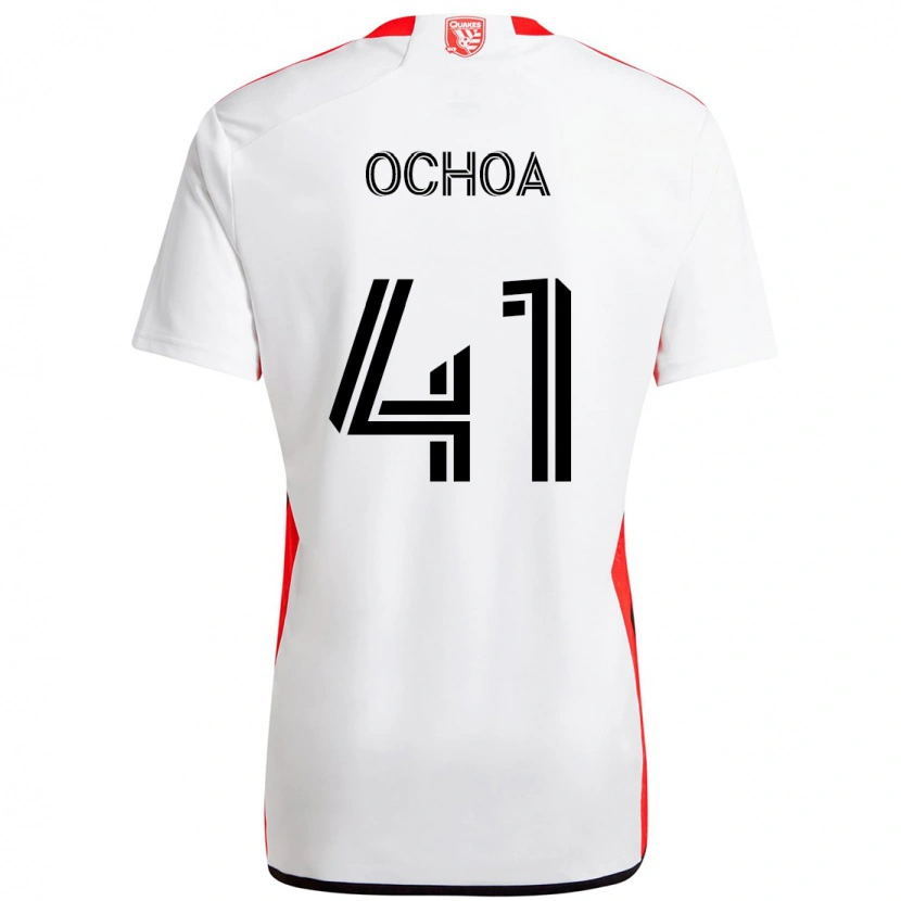 Danxen Dzieci Emmanuel Ochoa #41 Czarny Ciemnoniebieski Wyjazdowa Koszulka 2025/26 Koszulki Klubowe