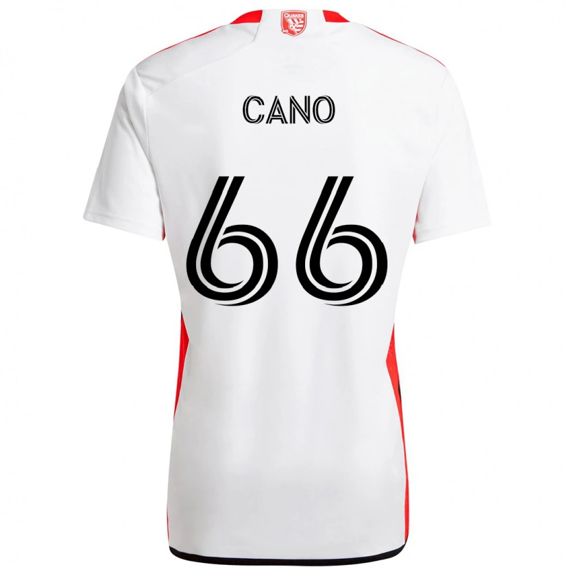 Danxen Dzieci Alejandro Cano #66 Czarny Ciemnoniebieski Wyjazdowa Koszulka 2025/26 Koszulki Klubowe