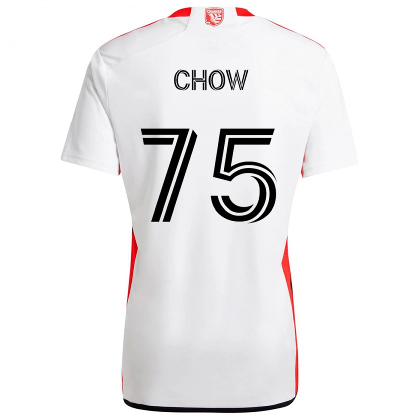 Danxen Dzieci Alex Chow #75 Czarny Ciemnoniebieski Wyjazdowa Koszulka 2025/26 Koszulki Klubowe