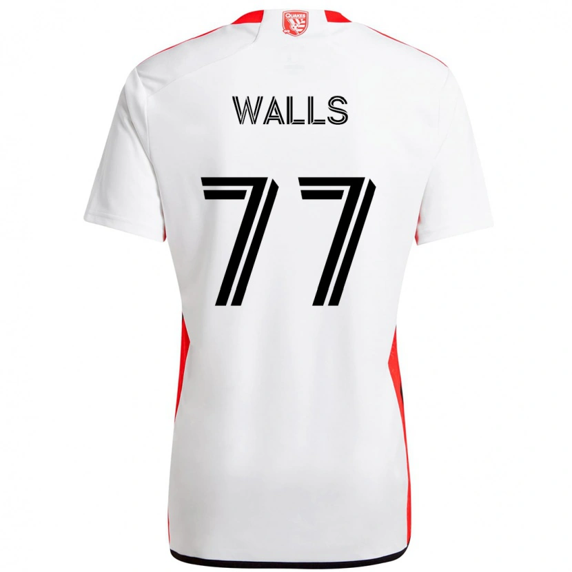 Danxen Dzieci Casey Walls #77 Czarny Ciemnoniebieski Wyjazdowa Koszulka 2025/26 Koszulki Klubowe