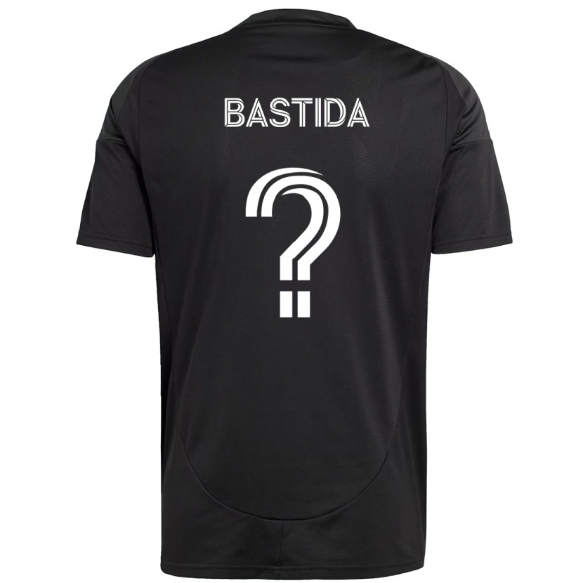 Danxen Dzieci Juan Martinez-Bastida #0 Czarny Biały Wyjazdowa Koszulka 2025/26 Koszulki Klubowe