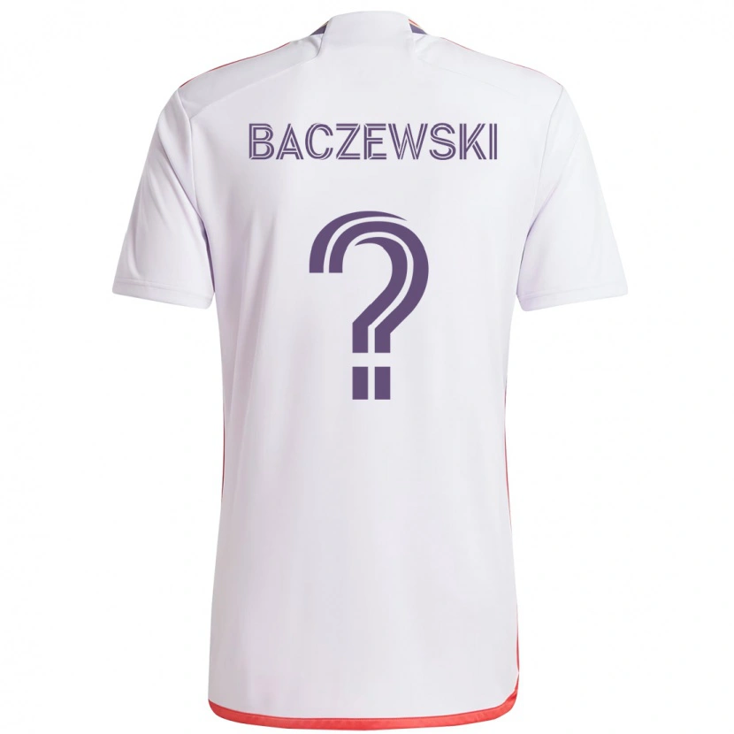 Danxen Dzieci Dominik Baczewski #0 Fioletowy Biały Wyjazdowa Koszulka 2025/26 Koszulki Klubowe