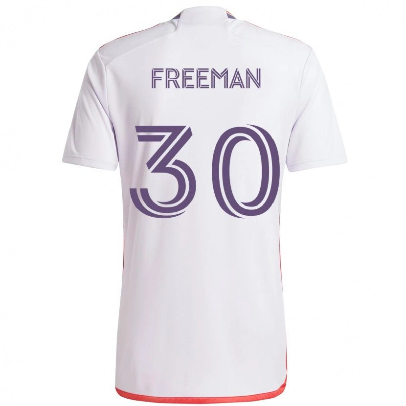 Danxen Dzieci Alex Freeman #30 Fioletowy Biały Wyjazdowa Koszulka 2025/26 Koszulki Klubowe