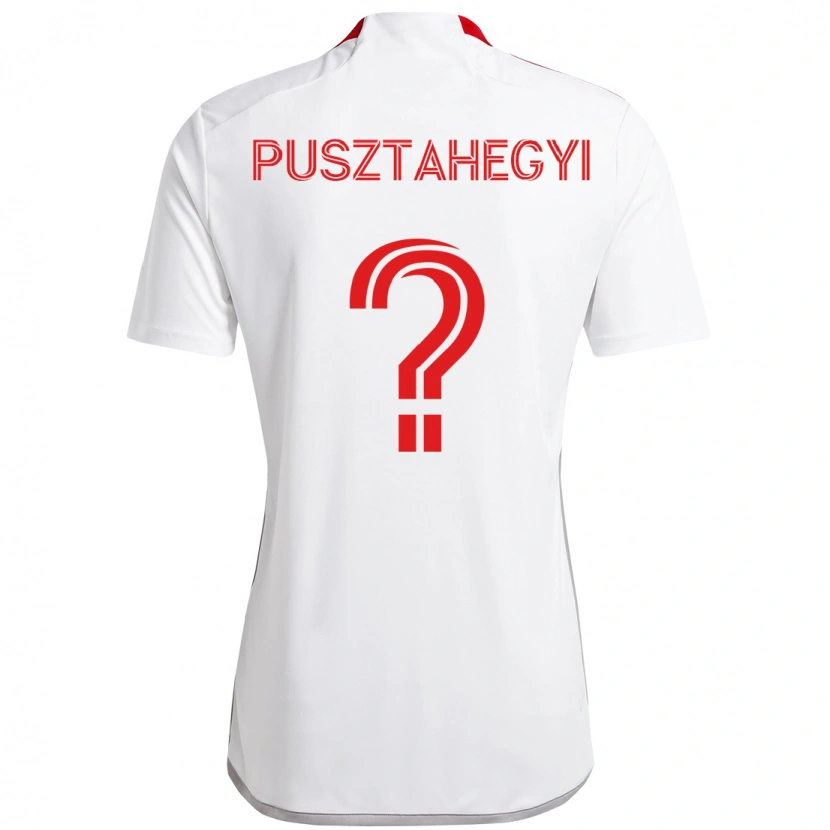 Danxen Dzieci Tristan Pusztahegyi #0 Czerwony Biały Wyjazdowa Koszulka 2025/26 Koszulki Klubowe