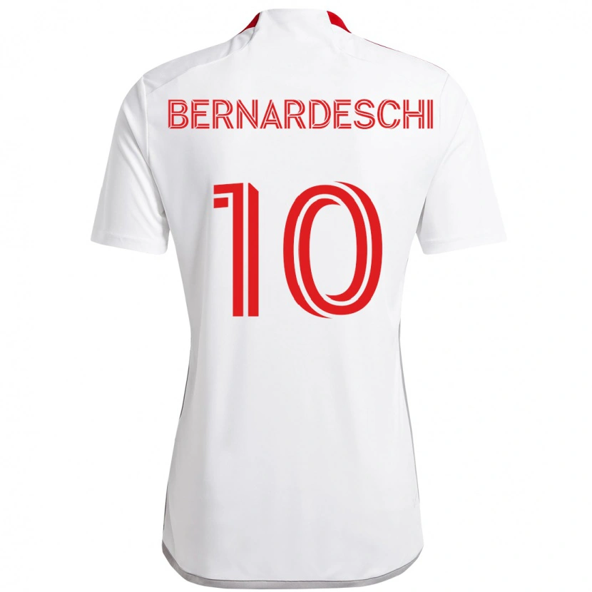 Danxen Dzieci Federico Bernardeschi #10 Czerwony Biały Wyjazdowa Koszulka 2025/26 Koszulki Klubowe
