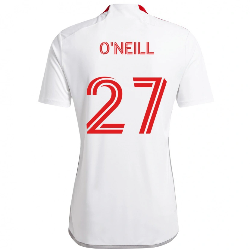 Danxen Dzieci Shane O'neill #27 Czerwony Biały Wyjazdowa Koszulka 2025/26 Koszulki Klubowe