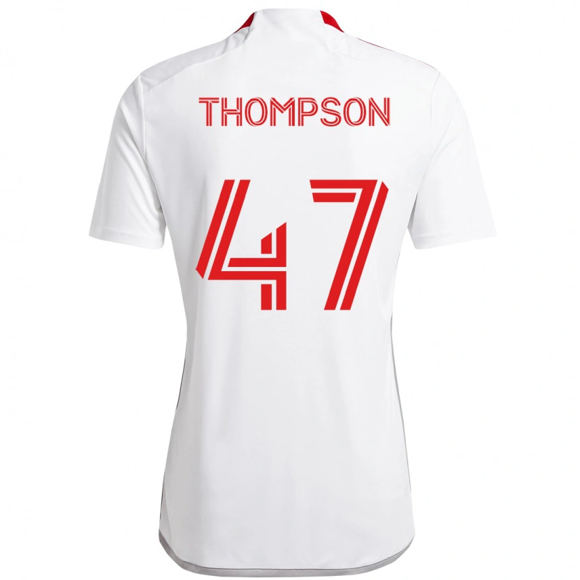 Danxen Dzieci Kosi Thompson #47 Czerwony Biały Wyjazdowa Koszulka 2025/26 Koszulki Klubowe