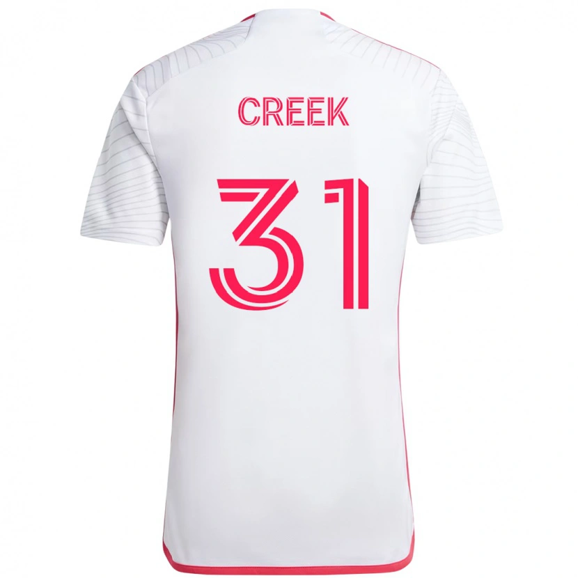 Danxen Dzieci Michael Creek #31 Biały Magenta Wyjazdowa Koszulka 2025/26 Koszulki Klubowe