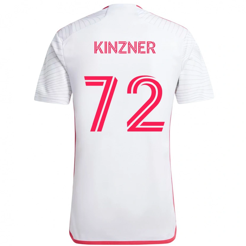 Danxen Dzieci Eric Kinzner #72 Biały Magenta Wyjazdowa Koszulka 2025/26 Koszulki Klubowe