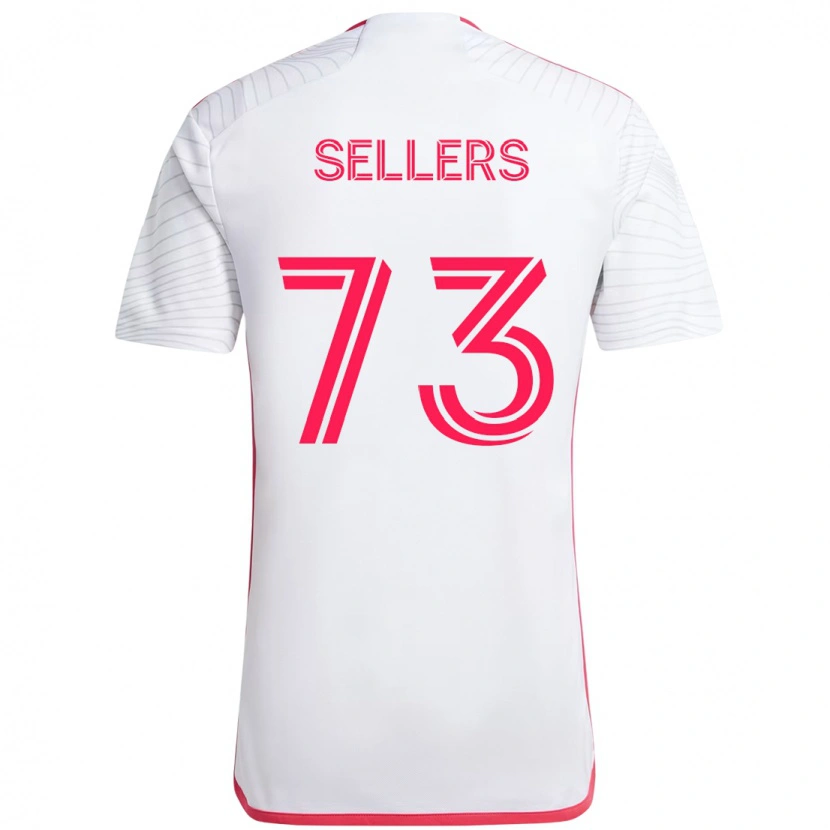 Danxen Dzieci Braydon Sellers #73 Biały Magenta Wyjazdowa Koszulka 2025/26 Koszulki Klubowe