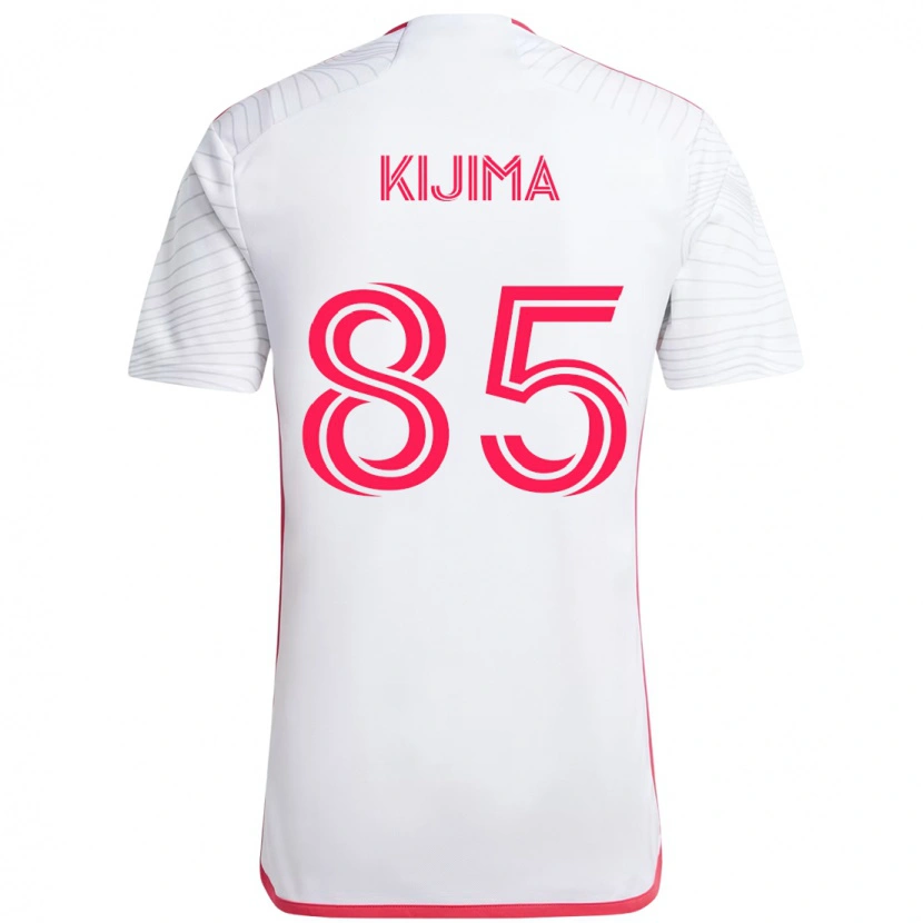 Danxen Dzieci Hosei Kijima #85 Biały Magenta Wyjazdowa Koszulka 2025/26 Koszulki Klubowe