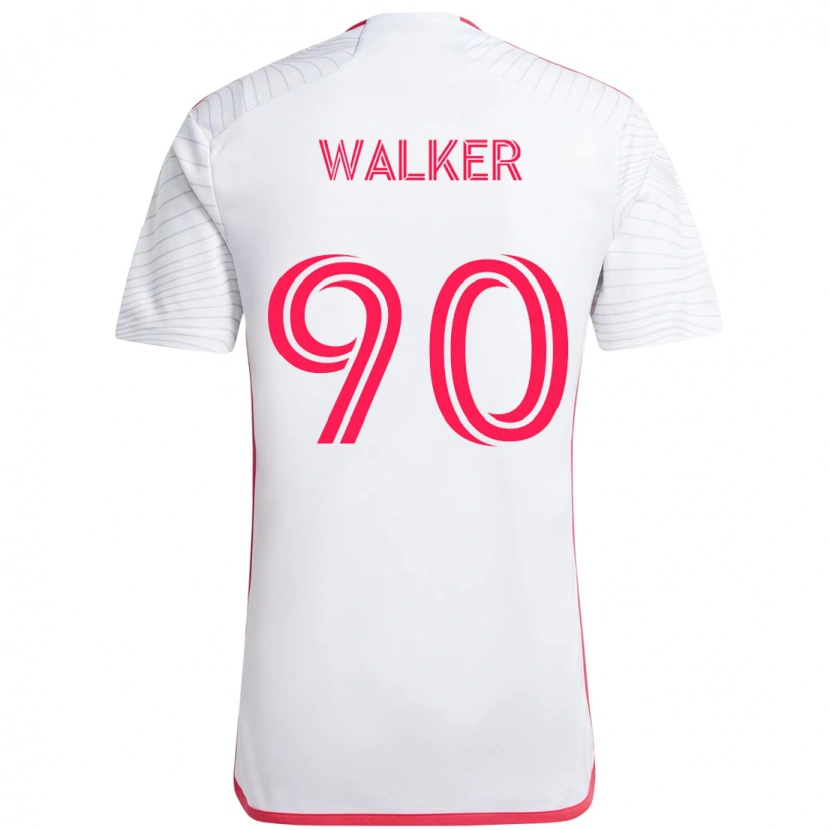 Danxen Dzieci Eric Walker #90 Biały Magenta Wyjazdowa Koszulka 2025/26 Koszulki Klubowe