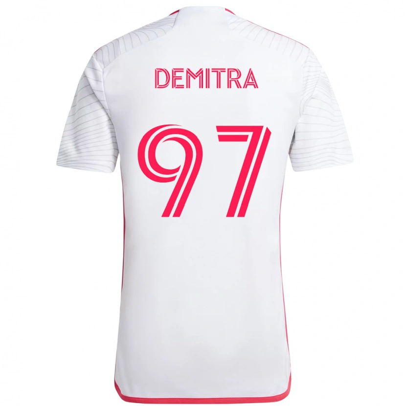 Danxen Dzieci Lucas Demitra #97 Biały Magenta Wyjazdowa Koszulka 2025/26 Koszulki Klubowe