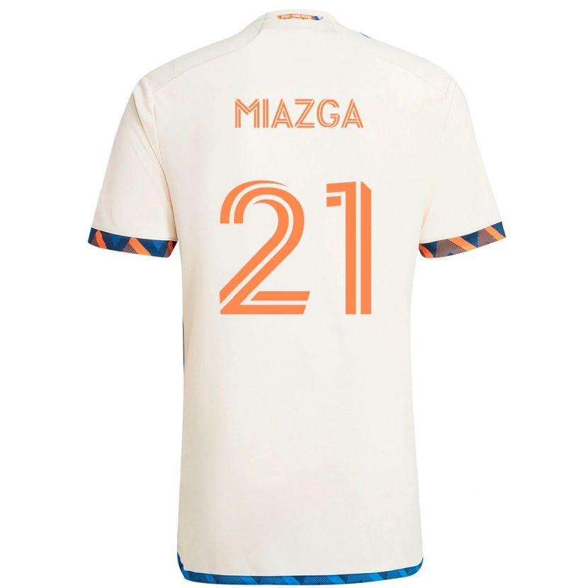 Danxen Dzieci Matt Miazga #21 Ciemnoniebieski Pomarańczowy Wyjazdowa Koszulka 2025/26 Koszulki Klubowe