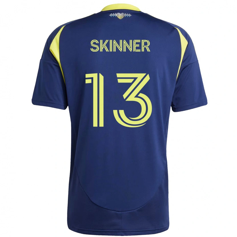 Danxen Dzieci Joey Skinner #13 Żółty Granatowy Wyjazdowa Koszulka 2025/26 Koszulki Klubowe
