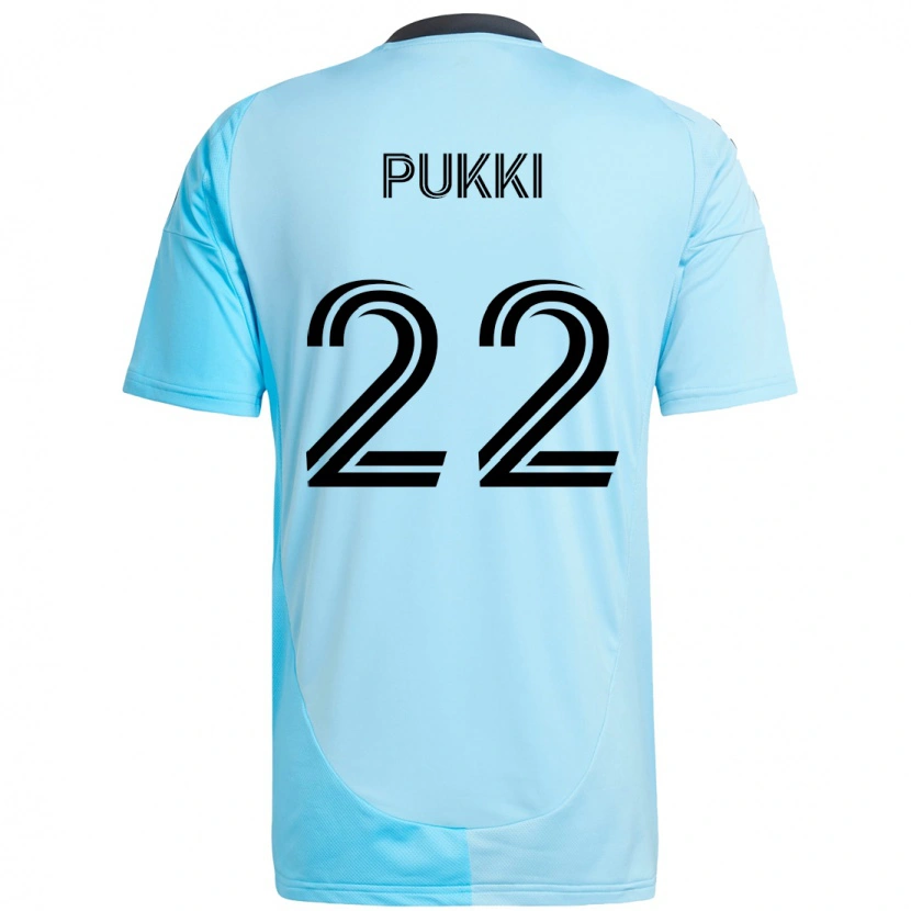 Danxen Dzieci Teemu Pukki #22 Czarny Niebieski Wyjazdowa Koszulka 2025/26 Koszulki Klubowe