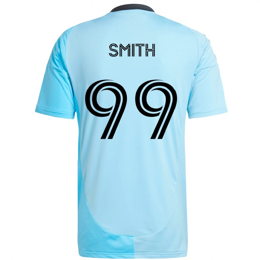 Danxen Dzieci Jordan Adebayo-Smith #99 Czarny Niebieski Wyjazdowa Koszulka 2025/26 Koszulki Klubowe