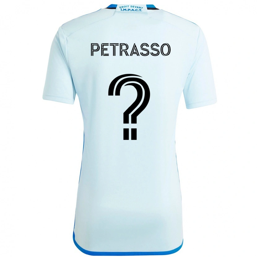 Danxen Dzieci Luca Petrasso #0 Ciemnoniebieski Czarny Wyjazdowa Koszulka 2025/26 Koszulki Klubowe