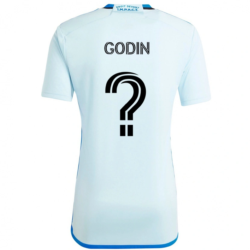 Danxen Dzieci Étienne Godin #0 Ciemnoniebieski Czarny Wyjazdowa Koszulka 2025/26 Koszulki Klubowe