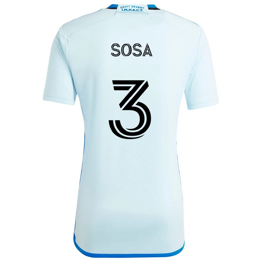 Danxen Dzieci Joaquín Sosa #3 Ciemnoniebieski Czarny Wyjazdowa Koszulka 2025/26 Koszulki Klubowe