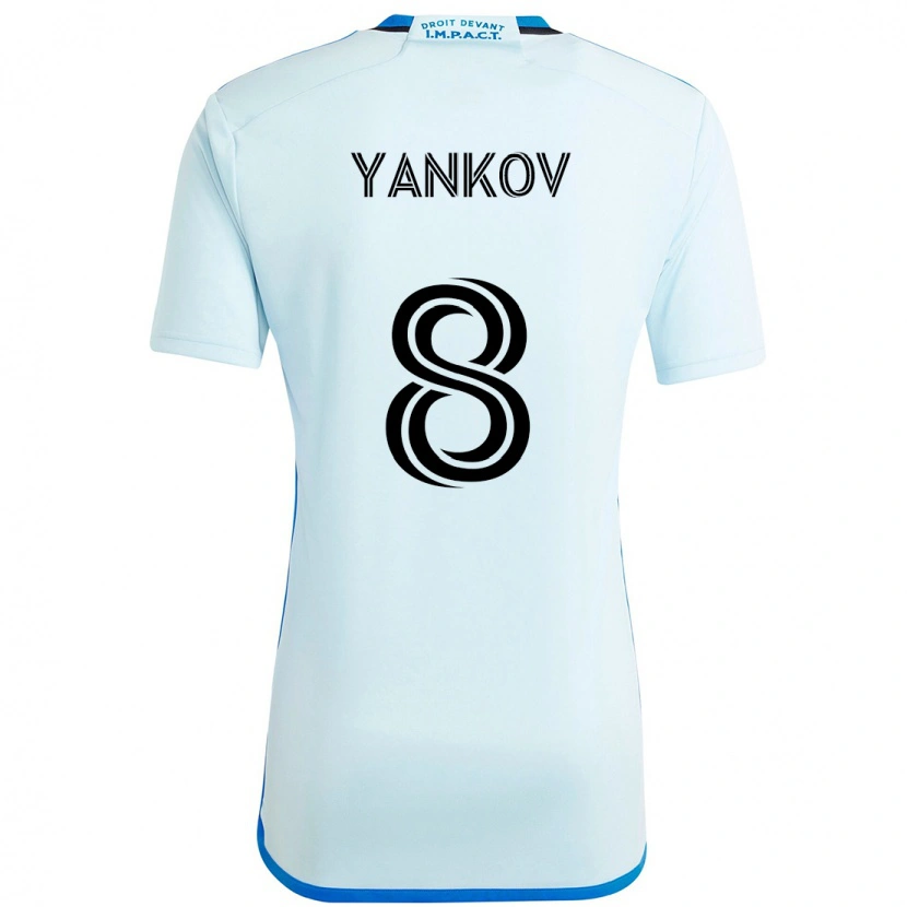 Danxen Dzieci Dominik Yankov #8 Ciemnoniebieski Czarny Wyjazdowa Koszulka 2025/26 Koszulki Klubowe