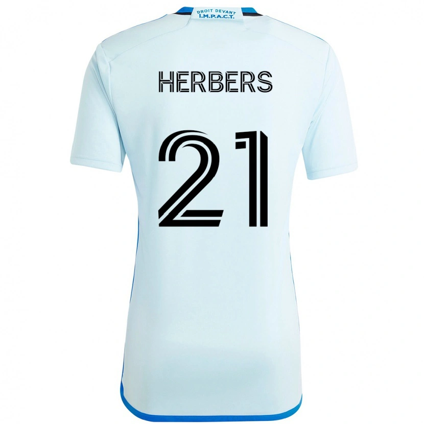 Danxen Dzieci Fabian Herbers #21 Ciemnoniebieski Czarny Wyjazdowa Koszulka 2025/26 Koszulki Klubowe