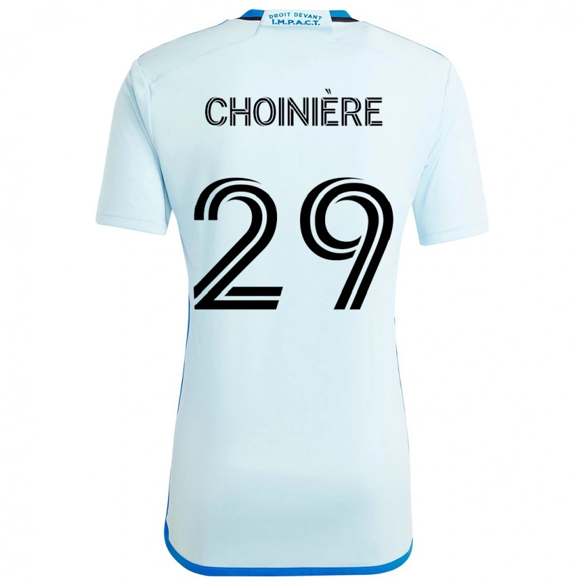 Danxen Dzieci Mathieu Choinière #29 Ciemnoniebieski Czarny Wyjazdowa Koszulka 2025/26 Koszulki Klubowe